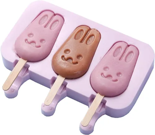 Vista 6 de Lindos moldes de paletas de pata de gato, moldes de silicona para paletas