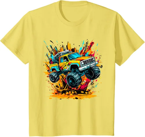 Vista 52 de Monster Trucks Are My Jam - Camiseta Monster Truck, Negro