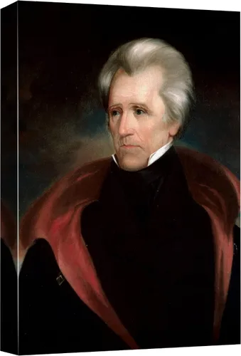 Vista 16 de wall26 - Retrato de Thomas Jefferson por Rembrandt Peale (3er Presidente de los Estados Unidos) - Serie de Presidentes Estadounidenses - Arte