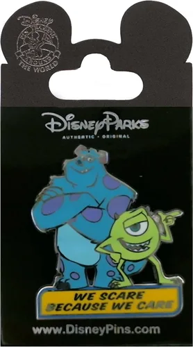 Vista 2 de Disney's Mike and Sully - We Scare Because We Care-monsters Inc. Pin, pequeño