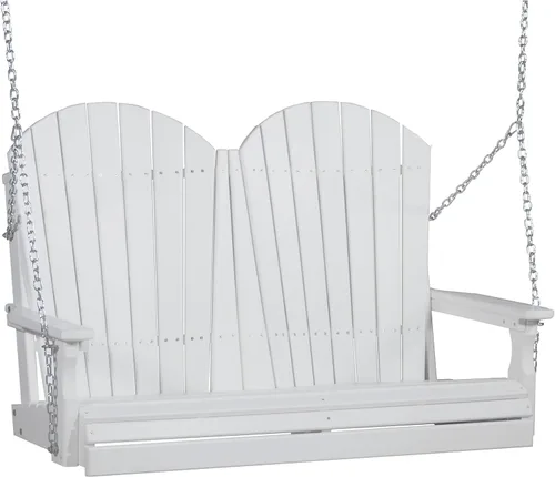 Vista 28 de LuxCraft Columpio Adirondack de 4' - Disponible en 22 colores Caoba antigua