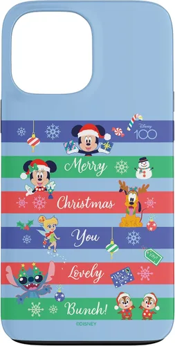 Vista 24 de Funda para iPhone 16 Disney 100 Mickey & Friends Merry Christmas You Lovely Bunch