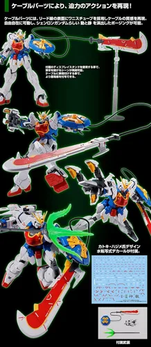 Vista 4 de Bandai MG 1/100 Shenlong Gundam EW (Liao Ya Unit) Kit