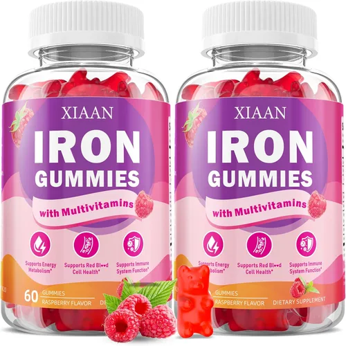 Vista 9 de Gomitas de hierro para niños y adultos, hierro 45 mg con vitamina C