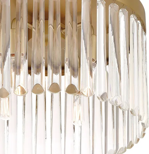 Vista 5 de Crystorama Emory - Soporte empotrado dorado moderno con 4 luces