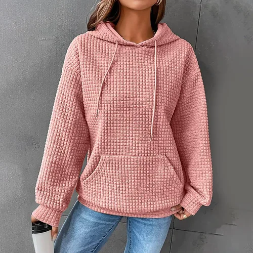 Vista 43 de SHAOBGE Sudaderas con capucha de gran tamaño para mujer, sudaderas con capucha para entrenamiento, suéteres casuales y cómodos trajes de moda