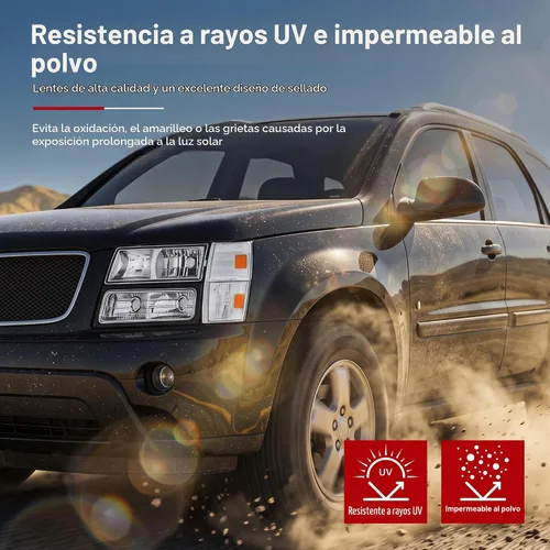 Vista 6 de MOSTPLUS Conjunto de faros delanteros compatible con Chevrolet Silverado 1500 2500 2000-2006 Suburban 1500 2500 1999-2002 con carcasa negra/lente