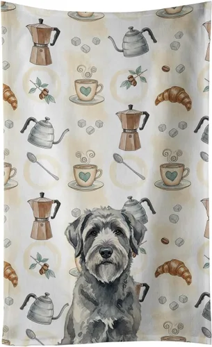 Vista 277 de Caroline's Treasures Afghan Hound - Toalla de cocina para barra de café, terciopelo frontal y lazo de algodón, lavable a máquina Sabueso afgano