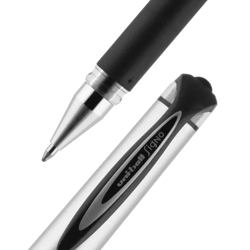 Vista 7 de uni-ball Paquete de 12 bolígrafos de gel retráctiles negros con puntos gruesos, 207 bolígrafos Signo Click son a prueba de fraude y los mejores