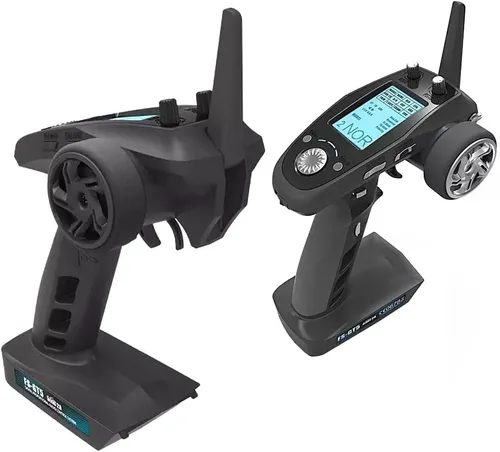 Vista 2 de Flysky FS-GT5 2.4G 6CH Transmisor Control remoto con receptor FS-BS6 para RC Car Crawler Boat