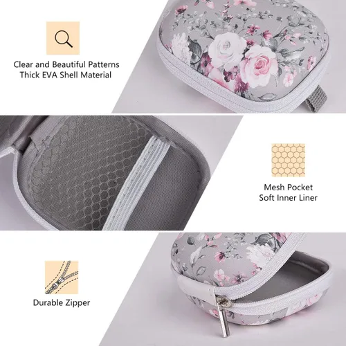 Vista 3 de Funda para auriculares, AIRSPO Airpods 4 Funda Airpods Pro 3ª generación Organizador de auriculares Funda de transporte Bolsa de almacenamiento
