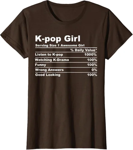 Vista 15 de Camiseta de regalo Kpop Kdrama para mujer K-pop Girl, Negro, S