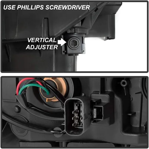 Vista 7 de ACANII - Para 2014-2015 GMC Sierra 1500 15-19 2500 3500 HD camión sin OEM LED DRL proyector faros faros montaje