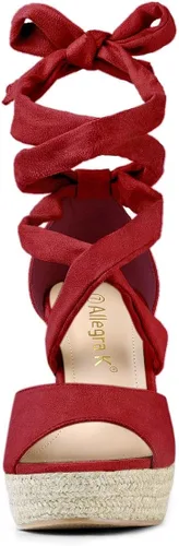 Vista 3 de Allegra K Alpargatas con cordones para mujer