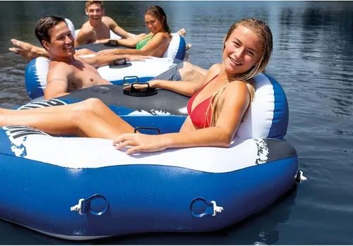 Vista 5 de Intex River Run Gomón inflable para descansar en el agua con conectores 58854EP (2 unidades).