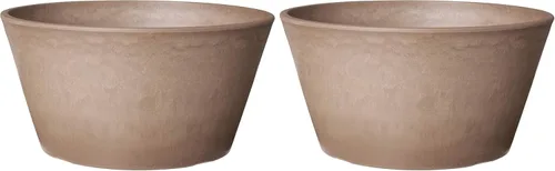 Vista 12 de Arcadia Garden Products PSW Pot Collection TD25C - Maceta compuesta de plástico/piedra/madera de bulbo poco profundo