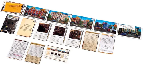 Vista 5 de Pocket Detective - Juego de cartas de la temporada 1 - Resuelve misterios intrigantes en cualquier lugar. Juego cooperativo para niños y adultos, a