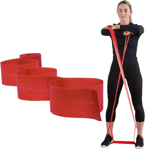 Vista 8 de THERABAND CLX Resistance Band with Loops, 5-Foot Band