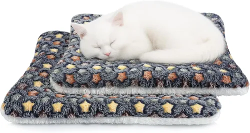 Vista 8 de 2 Pack Cama para Cobayas - 25 x 33 cm Almohadillas de Orina para Cobayas - Ropa de Cama Lavable y con Mayor Grosor (Azul Oscuro, M)
