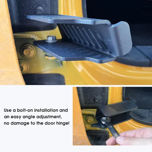 Vista 3 de sukemichi Estriberas para Bronco, accesorios para Ford Bronco de 4 puertas, 2 puertas, 2 puertas, acero, 1 par (bandera) Steel material,Foot pegs
