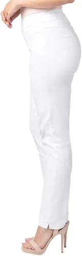 Vista 3 de Pantalones elásticos Vincenté para mujer con pierna recta y bolsillo frontal