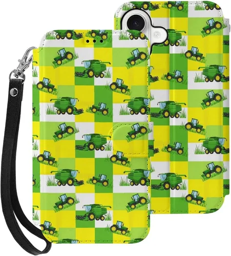 Vista 32 de SWEET TANG Funda protectora para iPhone 17, con tarjetero y tarjetero Patrón 828