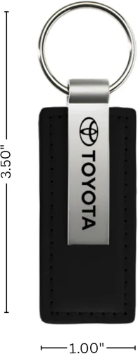 Vista 5 de Au-TOMOTIVE GOLD Llavero de cuero rectangular para Toyota