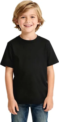 Vista 2 de Magic Park 6M-14Y Camiseta de manga corta y larga para bebés, camiseta de manga larga para niños, camisetas de color sólido para niños y niñas