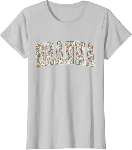 Vista 22 de Granna - Camiseta retro para el día de la madre Negro