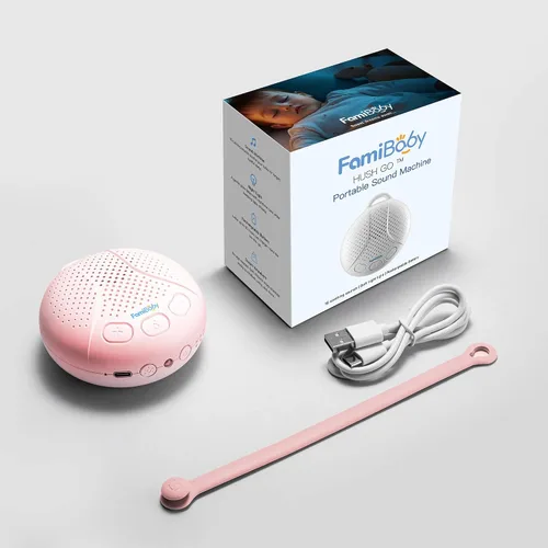 Vista 8 de Máquina de sonido para bebés y niños - Chupete de sueño para bebés Máquina portátil de ruido blanco con luz nocturna para guardería 16 sonidos