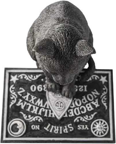Vista 3 de Pacific Giftware Gato negro con tablero de espíritu, estatua de Ouija para decoración del hogar