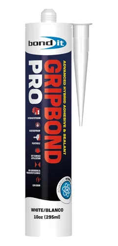 Vista 10 de Bond It Gripbond PRO, sellador y adhesivo híbrido avanzado, compuesto de unión elástica impermeable pintable, sin disolventes, reparación