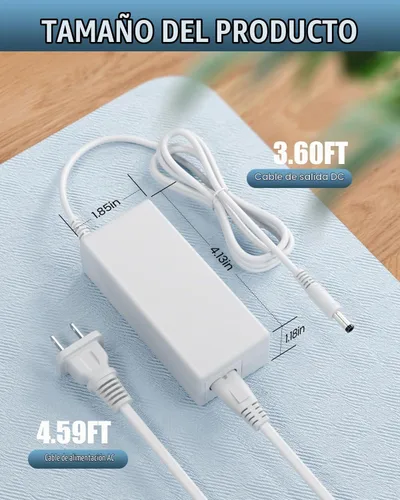 Vista 3 de Cable de alimentación de repuesto de 18 V para máquina de corte Cricut Maker y Cricut Explore Air 2, mini Cake Explore One Create Cricut Maker