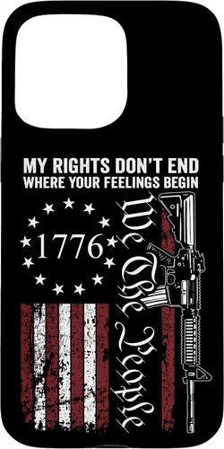 Vista 31 de My Rights Don't End Where Your Feelings Begin USA Gun Flag Case for iPhone 17