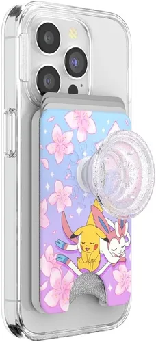Vista 38 de PopSockets Cartera adhesiva para teléfono y tarjetero con agarre, púrpura - Aura