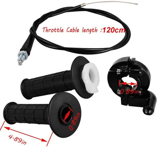 Vista 2 de Percha de palanca de freno y mango izquierdo, mango del acelerador, cable del acelerador, para XR80 XR100 CRF70 CRF80 CRF100 Pit Dirt Motor Bike