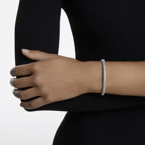 Vista 6 de Swarovski Stone Bangle Bracelet Collection, Clear Crystals, Pink Crystals