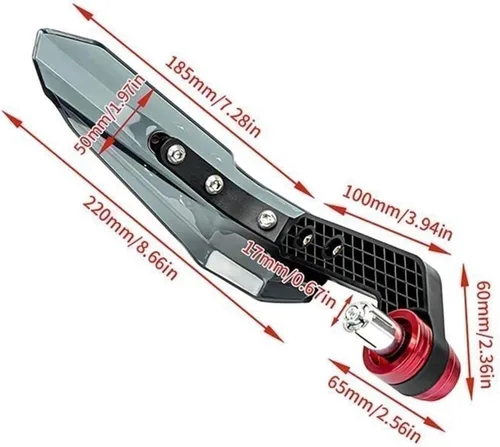 Vista 6 de Para Kawasaki para VERSYS 650 KLE650 motocicleta CNC aluminio manillar manillar palanca barra extremo protector de mano protector resistente al