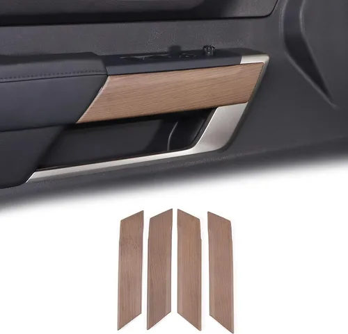 Vista 10 de Tira de decoración de panel de puerta interior de automóvil ABS para Toyota Tundra 2022 Protección de la puerta del automóvil, accesorios de moldura