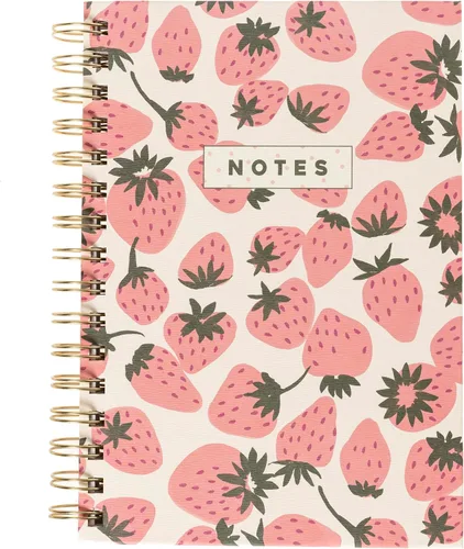 Vista 14 de Graphique Beetles - Diario en espiral de tapa dura, 160 páginas rayadas, cuaderno de tapa dura, diario, listas, registro de mes y fecha, papel