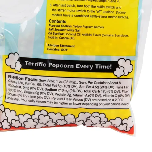 Vista 2 de King - Kit de palomitas de maíz todo en uno para 6.1 oz. Popper - 24 fundas