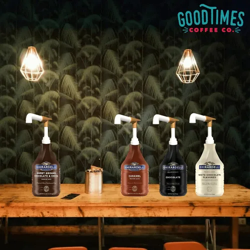 Vista 8 de Good Times Coffee Co. Bombas de salsa compatibles con Ghirardelli, paquete 1/2 fl oz por bomba, válvula sin goteo, sin BPA, diseño reutilizable