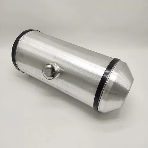 Vista 6 de JSD 9 galones 10"x26" aluminio girado redondo tanque de gas centro de llenado 1/4" NPT salida