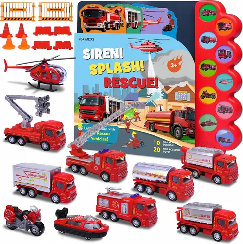 Vista 8 de Juguetes de Construcción con Libros de Sonido - ¡Excava! ¡Tira! ¡Construye! Libro de Tablero de Construcción con 10 Botones y 20 Piezas de Juguetes