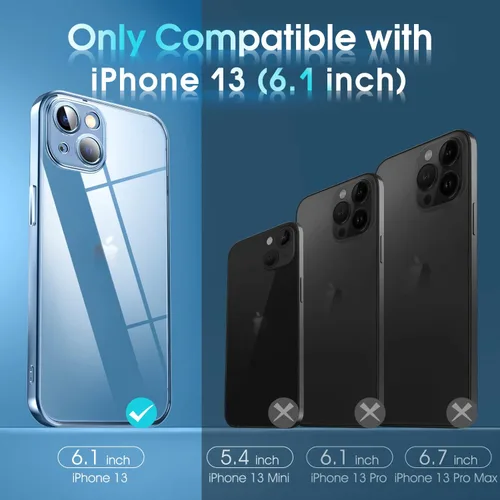 Vista 211 de Supdeal Funda cristalina transparente para iPhone 11, [No se amarillea] [Protección de la cámara] [Probado contra caídas de grado militar] Funda