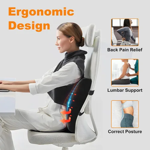 Vista 6 de CILI Masajeador de pies y almohada de apoyo lumbar