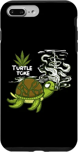 Vista 9 de iPhone 15 Fumar High Turtle Funny Weed 420 Marihuana Joint Stoner Case