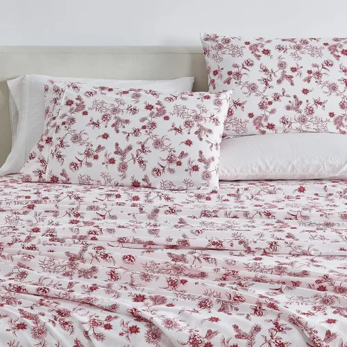 Vista 22 de Juego de sábanas de microfibra con rayas de 3 piezas tamaño individual - Sábanas y fundas de almohada de ropa de cama ultra suaves y cepilladas