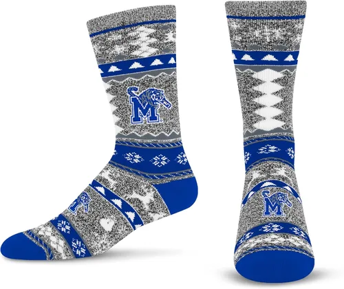 Vista 42 de For Bare Feet Ugly Holiday Sweater Crew Sock NCAA