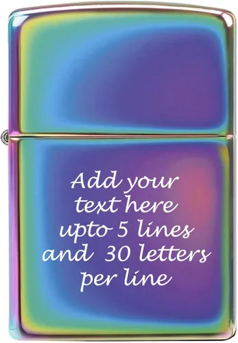 Vista 37 de Mechero personalizado Zippo Classic resistente al viento con grabado (1941 Negro Hielo)